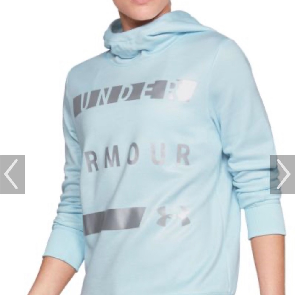 Under Armor baby blue woman’s small hoodie